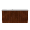 Mondiaz JOYA 80cm meuble de salle de bains - couleur Ruby - Vasque FAYE position Gauche 1 trou de robinet couleur Talc. SW1421726