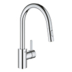 GROHE Eurosmart Cosmopolitan Keukenkraan - uittrekbare uitloop - 2 straalsoorten - chroom SW225328