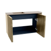 Mondiaz JOYA-DLUX 71.6cm toiletmeubel - ronding rechts kleur Dusk - Wastafel FAYE positie Links 1 kraangat kleur Saba. SW1426080