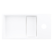 Differnz solid surface de la lave-mains blanche 36 x 18,5 x 9 cm SW705498