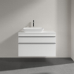 Villeroy & Boch Venticello Meuble sous lavabo 95.7x50.2x60.6cm avec 2 tiroirs pour lavabo à poser gauche blanc brillant 1025484