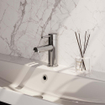 Brauer Chrome Edition mitigeur de lavabo à poser 1 trou ColdStart bas avec levier chrome poli SW30672