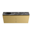 MONDIAZ TURE-DLUX Meuble de toilette 120 cm Oro. EDEN lavabo Lava position gauche. Sans trou de robinet. SW1103955