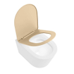 MONDIAZ LAVIE wandclosetpack - 36x53cm - diepspoel - rimless - Talc (white) - softclose - quick-release - toiletzitting - Sand (beige) SW1208779