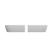 Zeza Cheb Baignoire d'angle semi autoportante - gauche - 170x80cm - incl pieds - siphon - acrylique - blanc mat SW999820