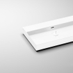 Clou Wash Me wastafel 90x42x8cm zonder plug Keramiek Wit SW440840