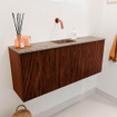 Mondiaz JOYA-DLUX 100cm toiletmeubel - kleur Ruby - Wastafel FAYE positie Midden Zonder kraangat kleur Arena. SW1425281