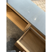 Brauer meubelset massief eiken - natuursteen blad 120cm - 120x47x13cm natuursteen blad - OUTLET UDEN STORE35728