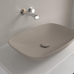 Villeroy & Boch Loop & Friends Opzetwastafel - 62 x 42 x 12 cm - Almond CeramicPlus - zonder overloop SW644165