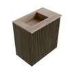 Mondiaz JOYA-DLUX 40cm meuble de toilette - couleur Shadow - Vasque FAYE position Gauche 1 trou de robinet couleur Saba. SW1425087