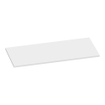 BRAUER MDF Plan sous vasque 100x46x2cm sans trou de robinet blanc mat SW228218