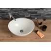 Plieger Scale bac à encastrer en céramique ovale 39x32x17,5cm blanc mat SW94938