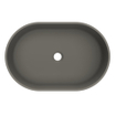 Arcqua Case vasque à poser - ovale - 55x36cm - quartz gris mat SW1209103