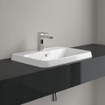 Villeroy & boch architectura lavabo encastré 60x45x17cm rectangle 1 trou pour robinet avec trou de trop-plein céramique blanche alpin brillante SW762343