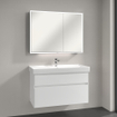 Villeroy & Boch My view armoire de toilette miroir - 100x75cm - 2 portes 3 prise de courant LED SW641573