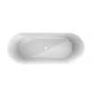 Arcqua Santo Baignoire îlot demi-encastrée 178x80cm acrylique brillant blanc droite SW857165