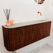 Mondiaz JOYA-DLUX 111.6cm toiletmeubel - ronding links kleur Ruby - Wastafel FAYE positie Rechts Zonder kraangat kleur Opalo. SW1423742