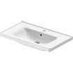Duravit d-neo lavabo avec verre merveilleux 80x48x16.5cm 1 trou pour robinetterie rectangle céramique blanc SW640501