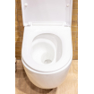 QeramiQ Dely Swirl WC suspendu - 36.5x53cm - à fond creux - sans bride - abattant softclose - blanc brillant SW1026266