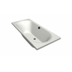 Xenz Cuba Duobad - 180x80x51 - afvoer Midden - acryl - wit mat SW103057