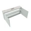 MONDIAZ TURE-DLUX Meuble de toilette 120cm Greey. Lavabo EDEN Glace position centrale. Sans trou de robinet. SW1103315