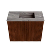 Mondiaz JOYA-DLUX Meuble de salle de bains - 50cm - couleur Ruby - Lavabo FAYE position Droite 1 trou de robinet couleur Sombra. SW1425646