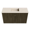 Mondiaz JOYA-DLUX 70cm toiletmeubel - kleur Shadow - Wastafel FAYE positie Midden 1 kraangat kleur Meli. SW1424873