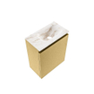 MONDIAZ TURE-DLUX Meuble toilette - 40cm - Oro - EDEN - vasque Frappe - position droite - 1 trou de robinet SW1102920