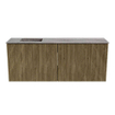 Mondiaz JOYA-DLUX 100cm meuble de salle de bains - couleur Dusk - Vasque FAYE position Gauche 1 trou de robinet couleur Oza. SW1425996