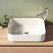 BRAUER San Parma lavabo à poser 50x40x13.5cm céramique blanc SW75838