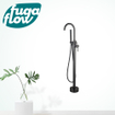 FugaFlow Eccelente Sobrado Badkamer Vrijstaande Badkraan - 107.8cm - handdoucheset - Gunmetal PVD - Black Friday - SW1123188