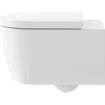 Duravit me by starck placard mural 57cm sans chasse d'eau profonde avec siège de toilette blanc blanc mat SW798567