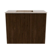 Mondiaz JOYA-DLUX Meuble de salle de bains 50cm - couleur Walnut - Vasque FAYE position Gauche 1 trou de robinet couleur Saba. SW1424624