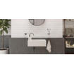 Ideavit Solidcube Lavabo 50x30x15cm rectangulaire 1 trou de robinet 1 cuve Solid surface blanc SW85924