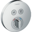 Hansgrohe ShowerSelect S corps d'encastrement pour mitigeur encastré avec 2 voies d'arrêt pour 2 fonctions de douche chrome 0451563