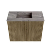 Mondiaz JOYA-DLUX 50cm toiletmeubel - kleur Dusk - Wastafel FAYE positie Links 1 kraangat kleur Sombra. SW1426118