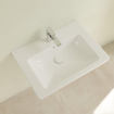 Villeroy & Boch Subway 2.0 lavabo - 65x47cm - 1 trou de robinet avec trop-plein ceramic+ blanc 1024071