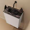 MONDIAZ TURE-DLUX Meuble de toilettes 40 cm Linen. Lavabo EDEN Lava position centrale. Sans trou de robinet. SW1103856
