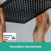 Hansgrohe vernis douche de tête 23x17cm ecosmart noir mat SW651709