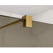 Fortifura Galeria inloopdouche - 40x200cm - rookglas - wandarm - Geborsteld Messing PVD (Goud) SW876909