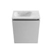 MONDIAZ TURE-DLUX Meuble toilette - 40cm - Plata - EDEN - vasque Opalo - position gauche - 1 trou de robinet SW1104444