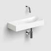 Clou Vale keramiek fontein 45x19x7cm voorbewerkt kraangat links Wit mat SW451459