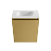 MONDIAZ TURE-DLUX Meuble toilette - 40cm - Oro - EDEN - vasque Opalo - position centrale - sans trou de robinet SW1104430