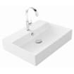 Thebalux Type Quadro Vasque 62x46x12cm 1 trou de robinet avec vasque rectangulaire céramique blanc mat SW766466