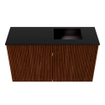 Mondiaz JOYA 70cm meuble de salle de bains - couleur Ruby - Vasque FAYE position Droite Sans trou de robinet couleur Urban SW1421807