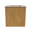Mondiaz JOYA-DLUX 40cm meuble de toilette - couleur Chêne - Vasque FAYE position Milieu Sans trou de robinet couleur Arena. SW1423836