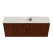 Mondiaz JOYA-DLUX 100cm meuble de toilette - couleur Ruby - Vasque FAYE position Milieu Sans trou de robinet couleur Frappe. SW1423499