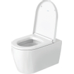 Toilettes suspendu Duravit Starck Me à fond creux sans bride avec HygienGlaze 37x57cm avec fixation dissimulée blanc mat SW358222
