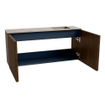 Mondiaz JOYA-DLUX 90cm meuble de salle de bains - couleur Walnut - Vasque FAYE position Droite 1 trou de robinet couleur Arena. SW1424348