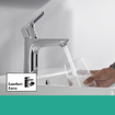 Hansgrohe Focus E2 wastafelkraan inclusief ComfortZone 100 met waste chroom 0605543